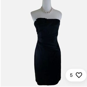 White House  Black Market black satin dress